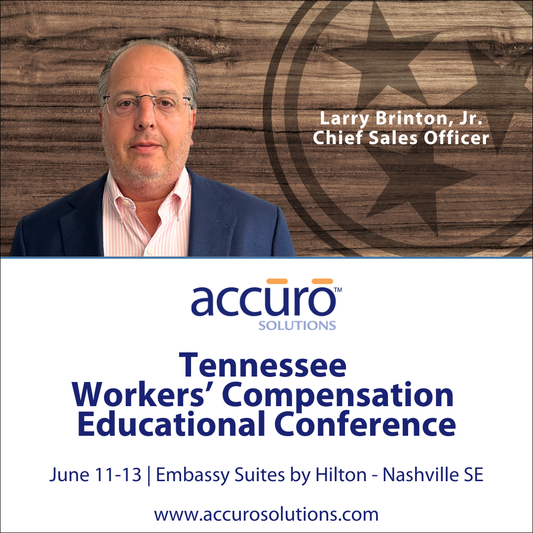 medical bill review company accuro solutions at TN workers' compensation conference